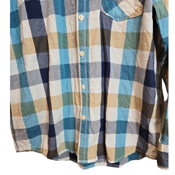 PRICED ↘️ Seven7 Womens Mens Plaid Shirt Corduroy Pads Large Multicolor - Picture 5 of 13